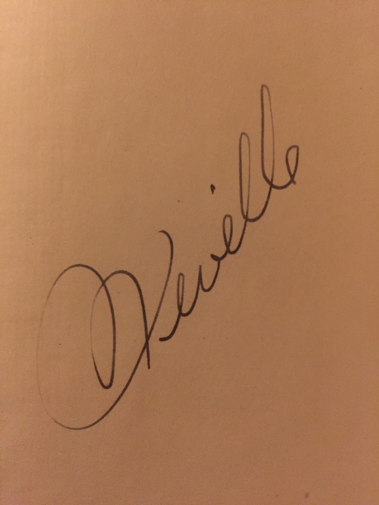 Neville Goddard Autograph